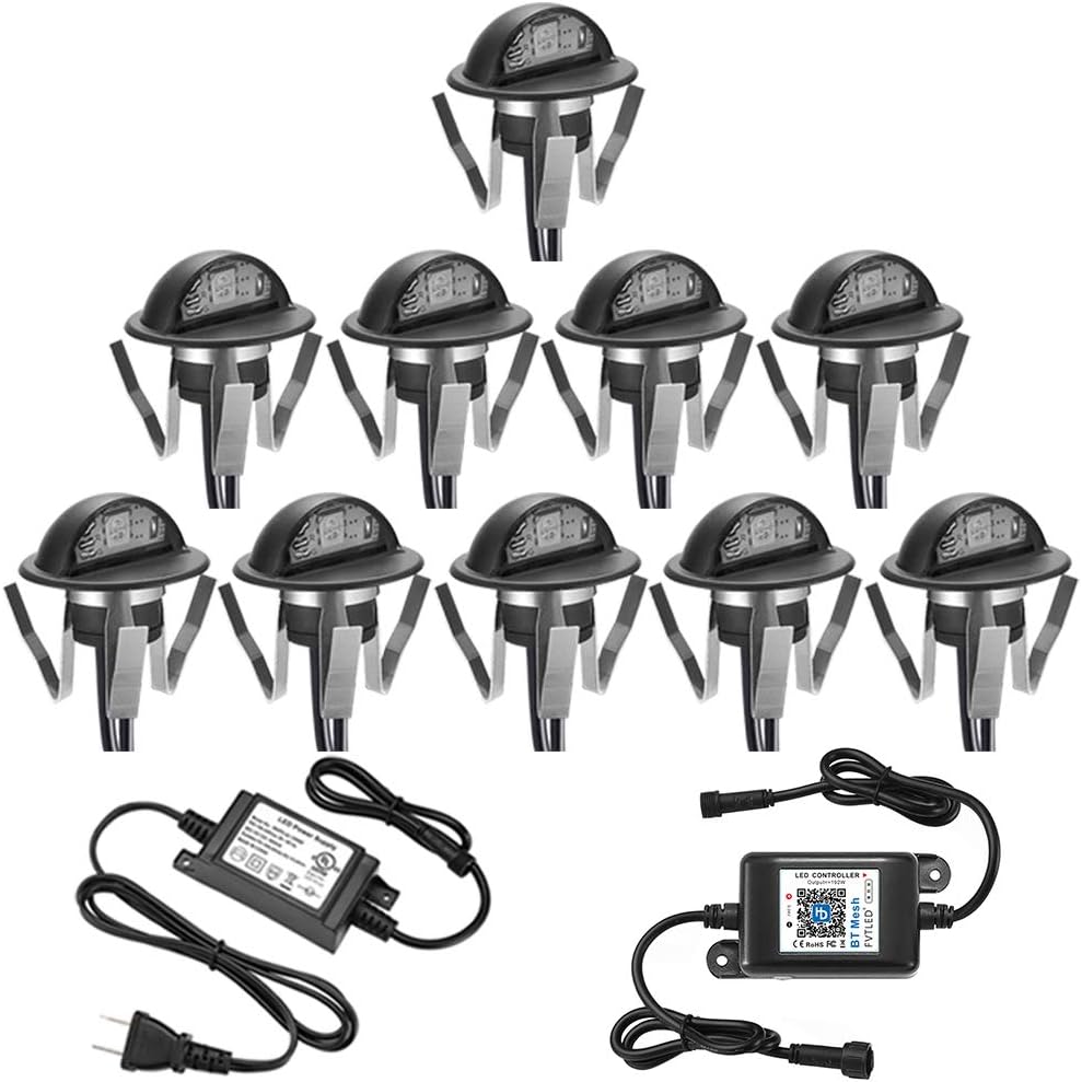 LED Step Lighting Kit, FVTLED 40pcs &Phi;1.38