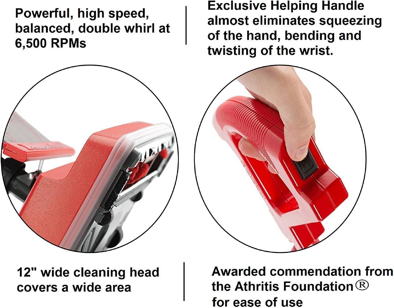 Oreck Commercial U2000R-1 120 V Red/Gray Upright Vacuum Bundle with 4 Oreck Advance Filtration Hypo-Allergenic Bags