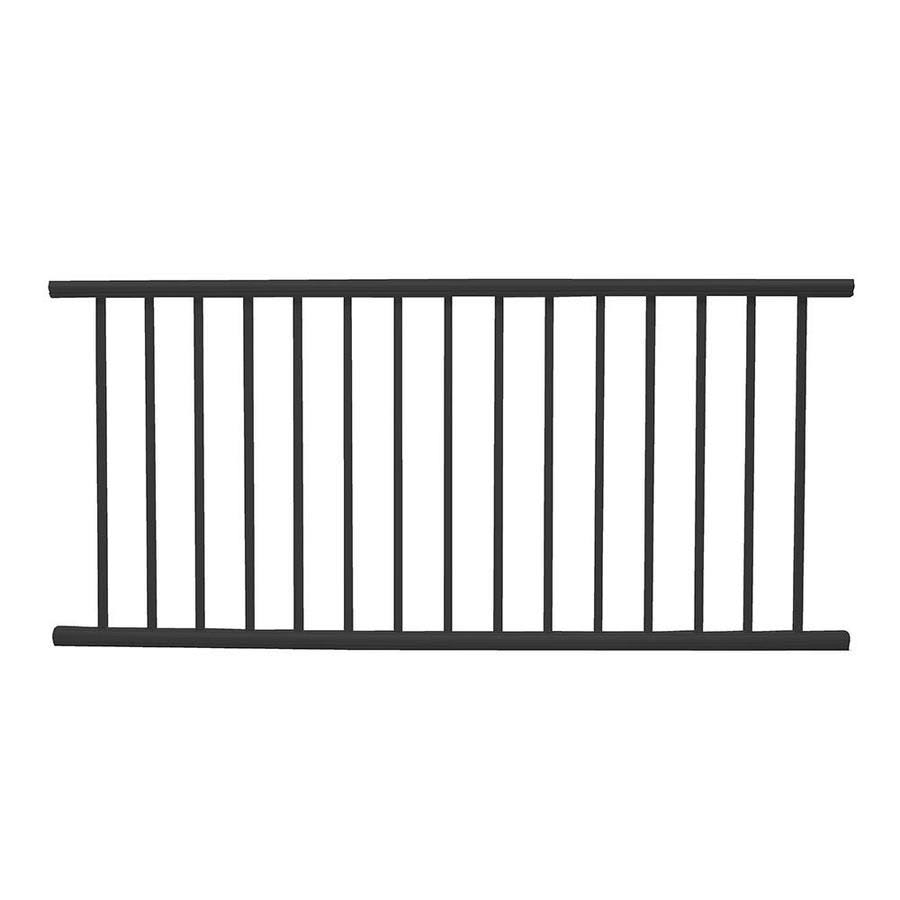 Deckorators 6-ft x 2.75-in x 36-in Matte Black Aluminum Deck Rail Kit with Balusters (19-Piece and Assembly Required) | 389273