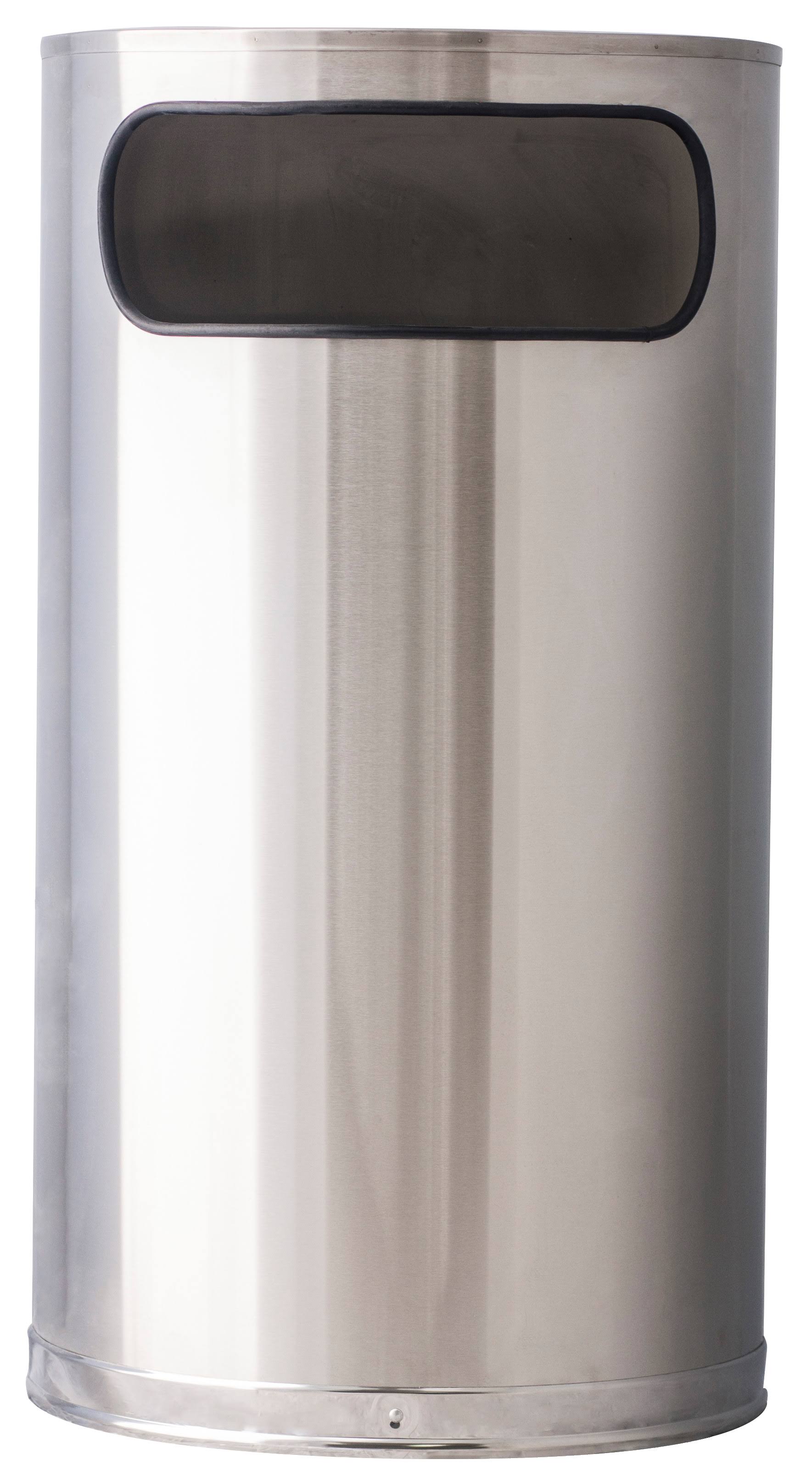 Witt Industries Stainless Steel Half-Round Waste Receptacle 9HR-SS