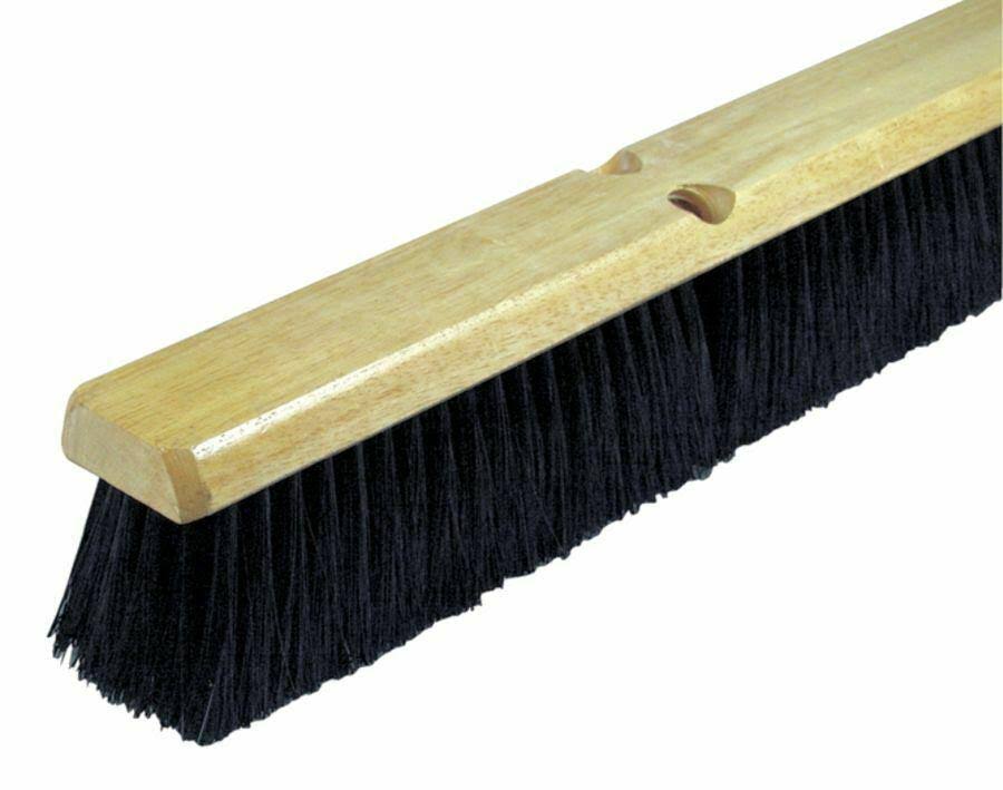Wilen Black Tampico Push Broom 18in. Pack of 12