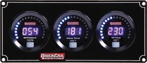 Quickcar Racing Products 67-3011 Digital 3-Gauge Panel