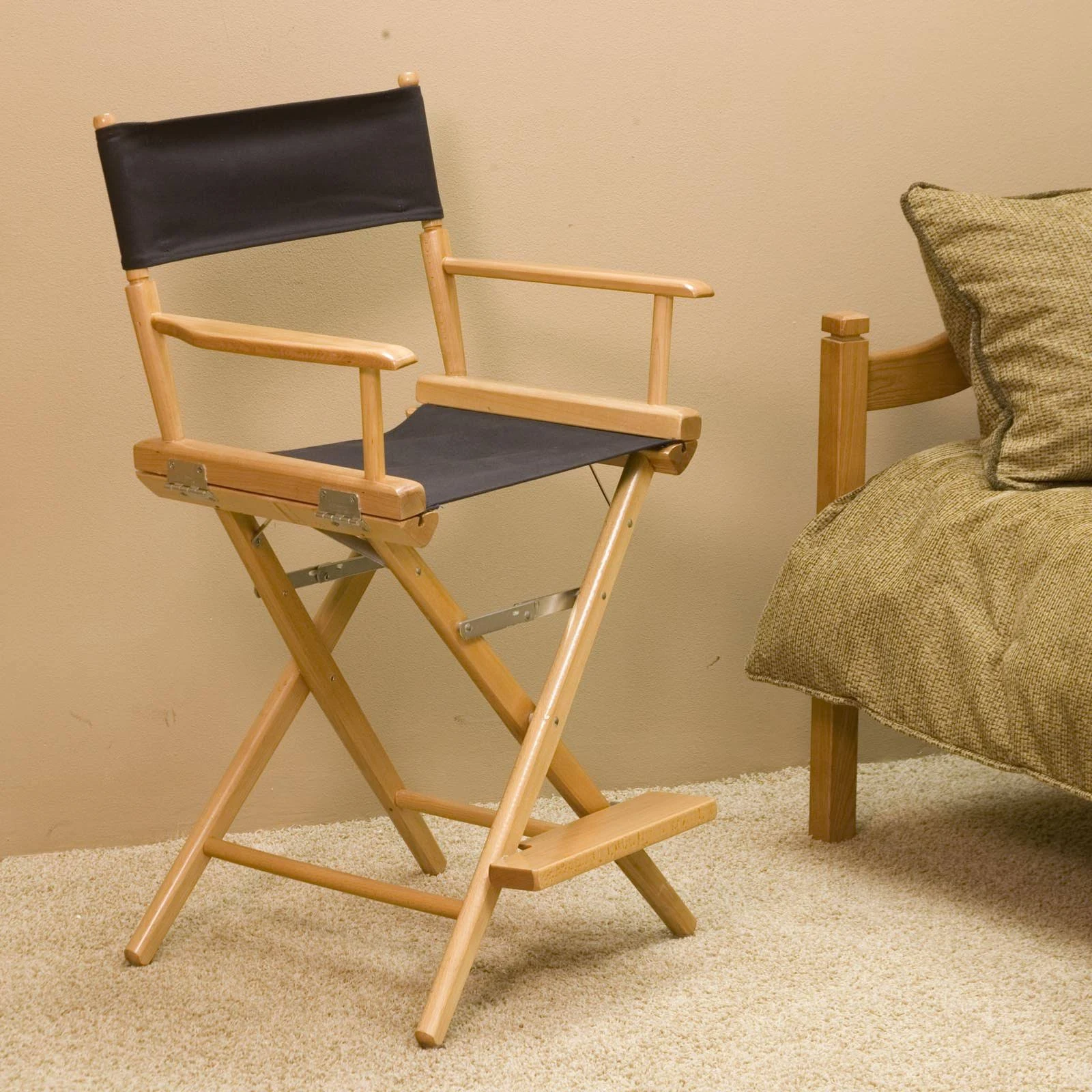 Telescope Casual World Famous Balcony Height Director Chair with Black