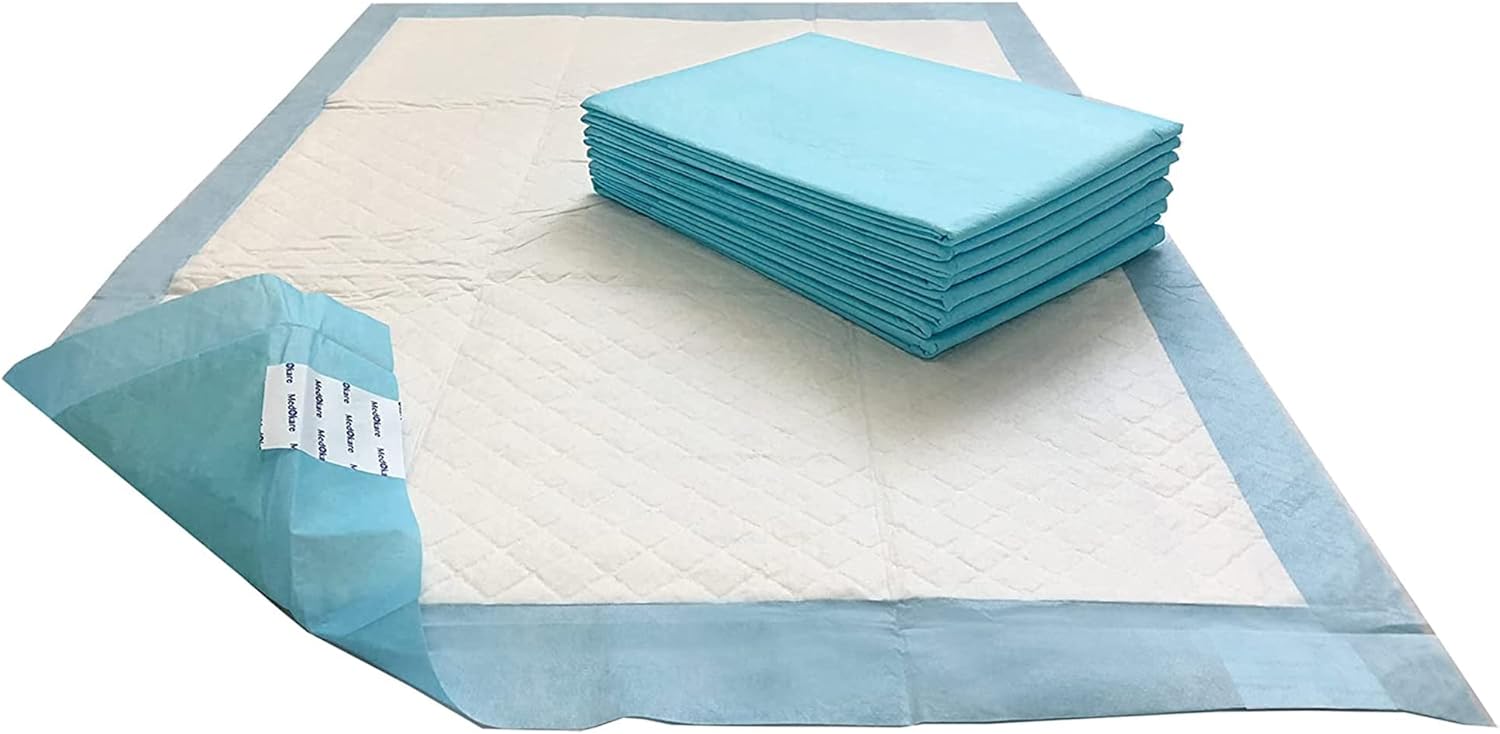 Medokare Disposable Bed Pads - Pack of 36, 36 x 24 Inch Absorbent Incontinence Bed Pads for Adults, Elderly and Kids - Bed Protector Underpads for Hospital & Home Pack of 2