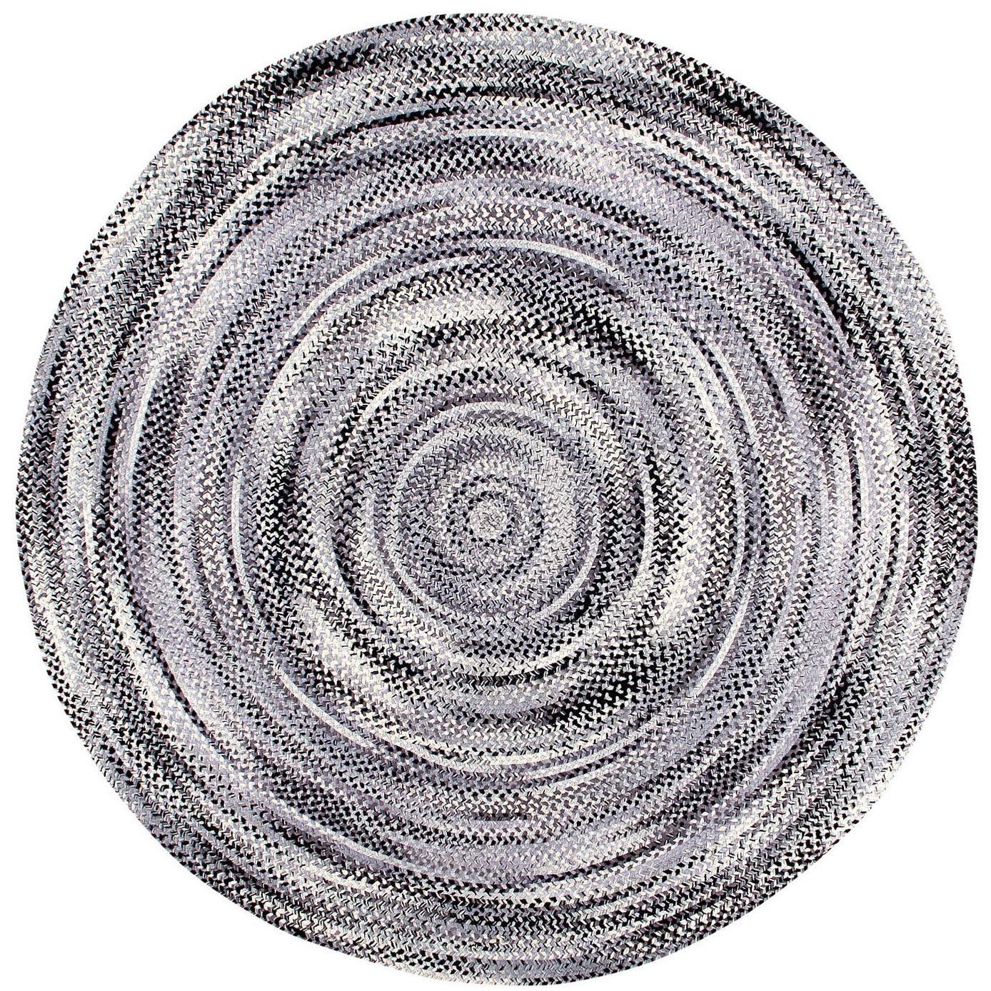 Better Trends Ombre Chenille Collection 72x22 Round in Black