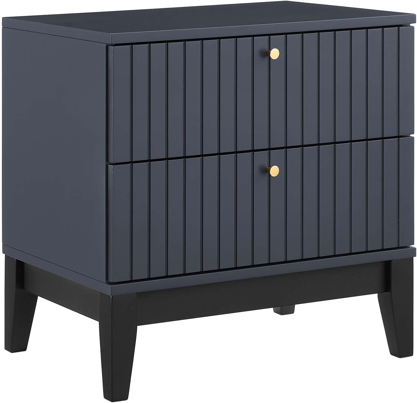 Modway Modern Accent Table in Blue Nightstands