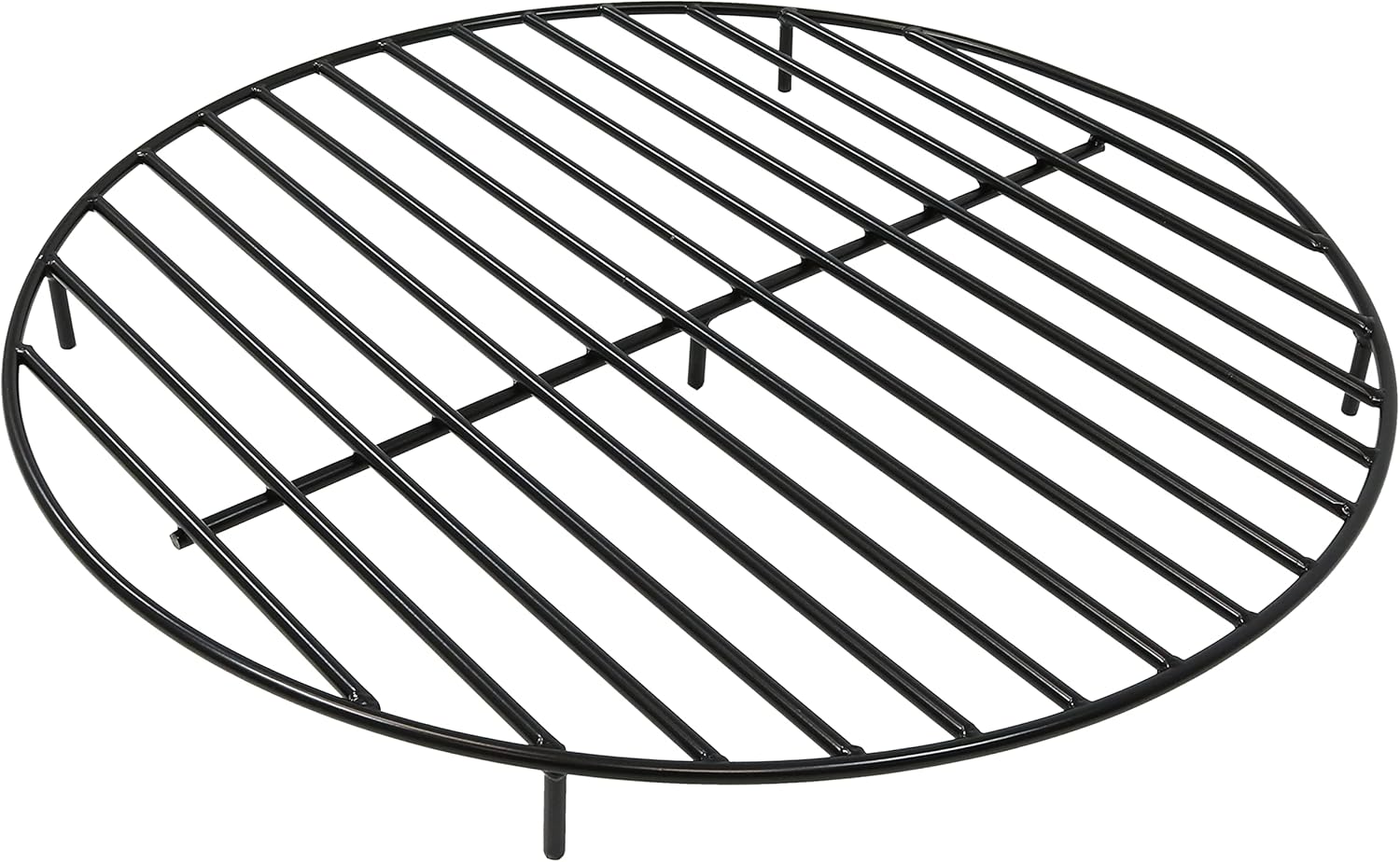 Sunnydaze Fire Pit Grate - Heavy-Duty Steel - Round Firewood Grate for Outdoor Firepits - 36-Inch Black