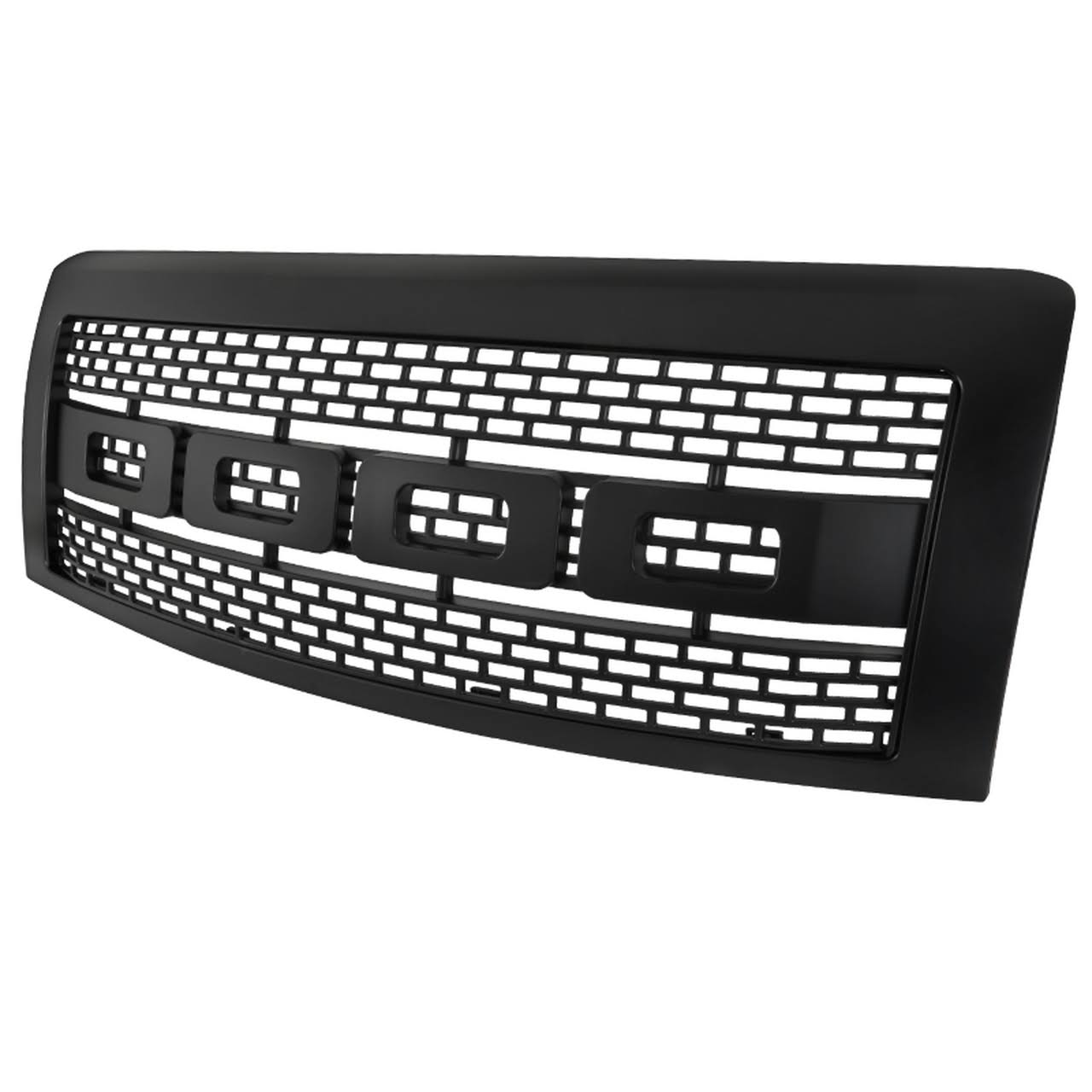 Spec-D Tuning Grille- Matte Black Raptor Style 09-14 Ford F150