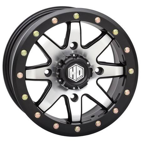 STI HD9 Beadlock 14x7 ATV/UTV Wheel - Matte Black/Machined (4/156) 6+1 [14hb905]