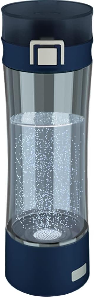 GOSOIT Hydrogen Alkaline Water Bottle Machine Maker Hydrogen Water Generator Ionizer with SPE and PEM Technology,US Dupont Membrane Make Hydrogen Content up to 800-1200 PPB and PH of 7.5-9.0