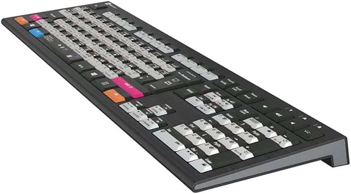 Logickeyboard Designed for Adobe Filmmaker - Premiere Pro/After Effects - PC - Compatible with Windows 7-11 Astra 2 Backlit Keyboard # LKB-AEPP-A2PC-US