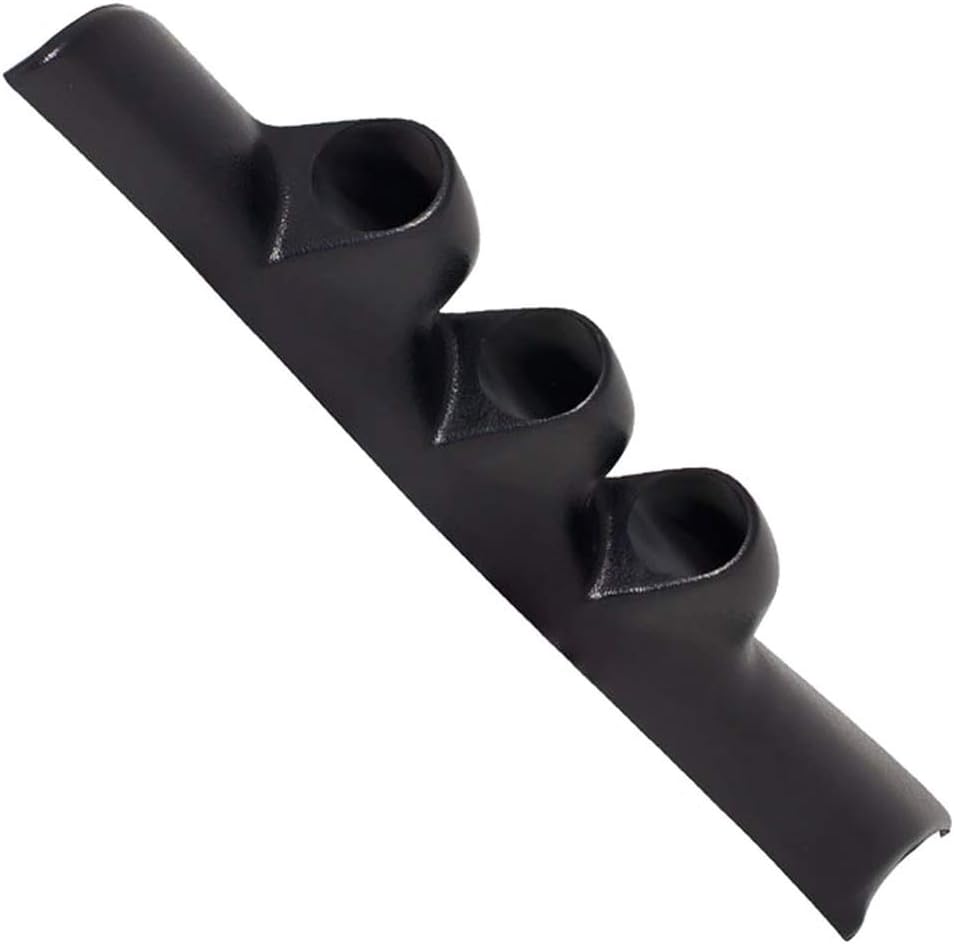 GlowShift Black Triple Pillar Gauge Pod Compatible with Dodge Ram Cummins 1500 2500 3500 1994-1997 - ABS Plastic - Mounts (3) 2-1/16