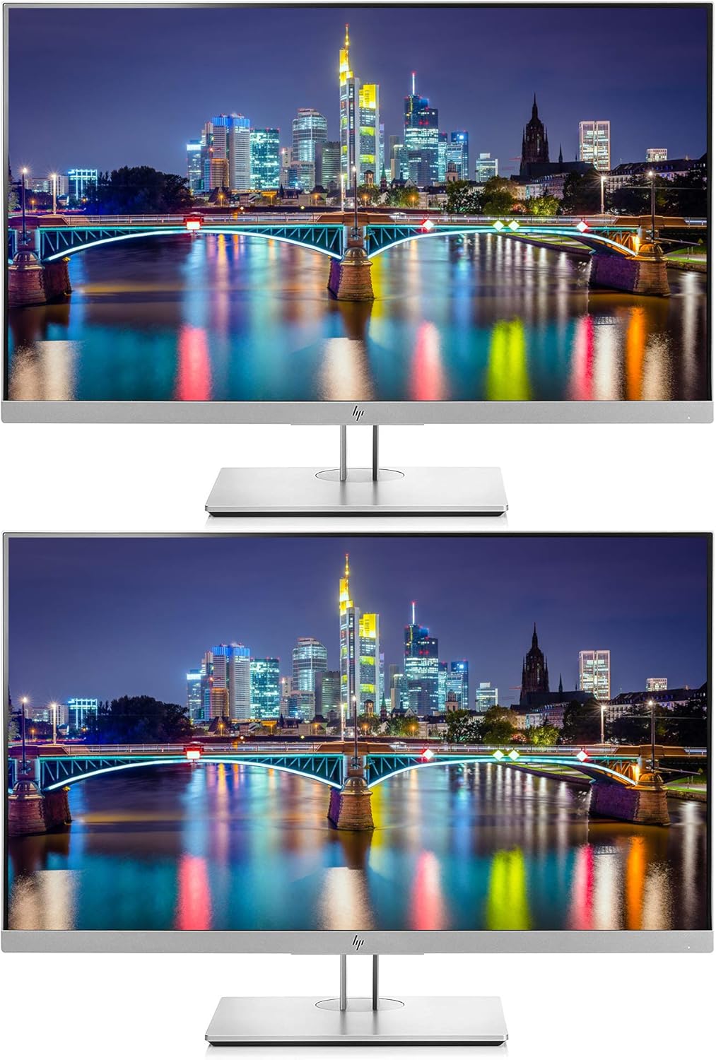 HP EliteDisplay E273q 27 Inch LED Backlit Monitor 2-Pack, WQHD 2560 x 1440 (1FH52A8#ABA)