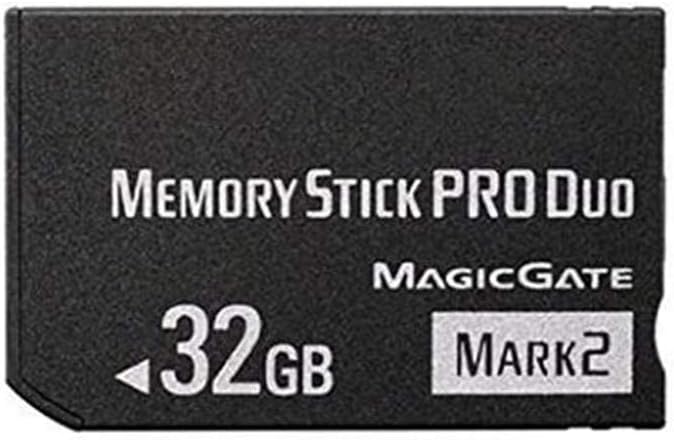 LILIWELL Original 32GB High Speed Memory Stick Pro Duo Mark2 32gb Cards PSP Game Camera Memory Card Pack of 2
