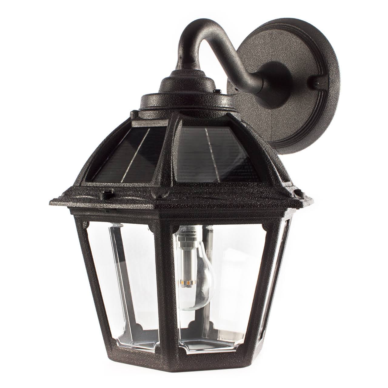 Solar LED Polaris Wall Light- Black - Gama Sonic 177010