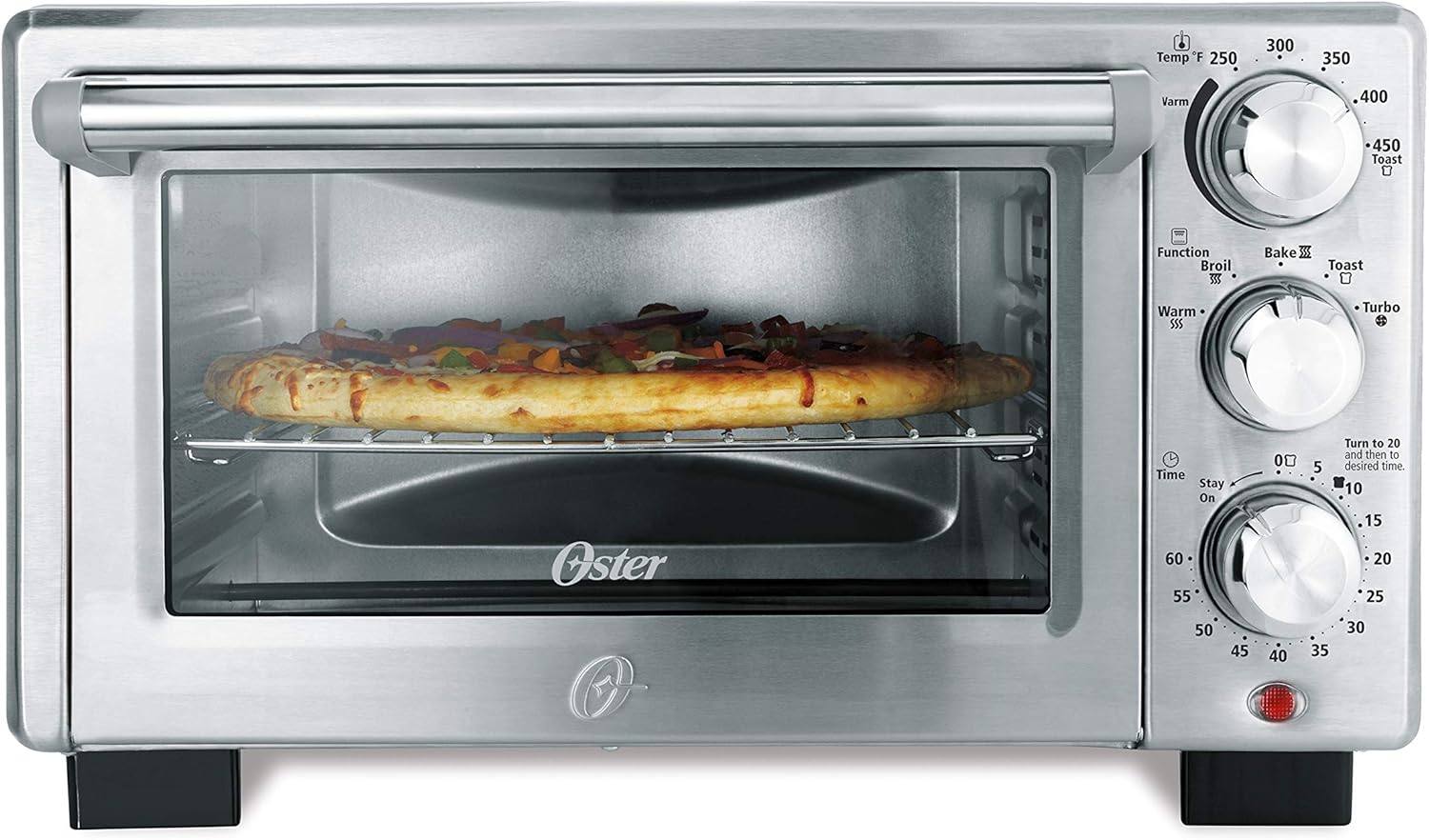Oster Designed for Life 6-Slice Toaster Oven, Silver Pack of 2