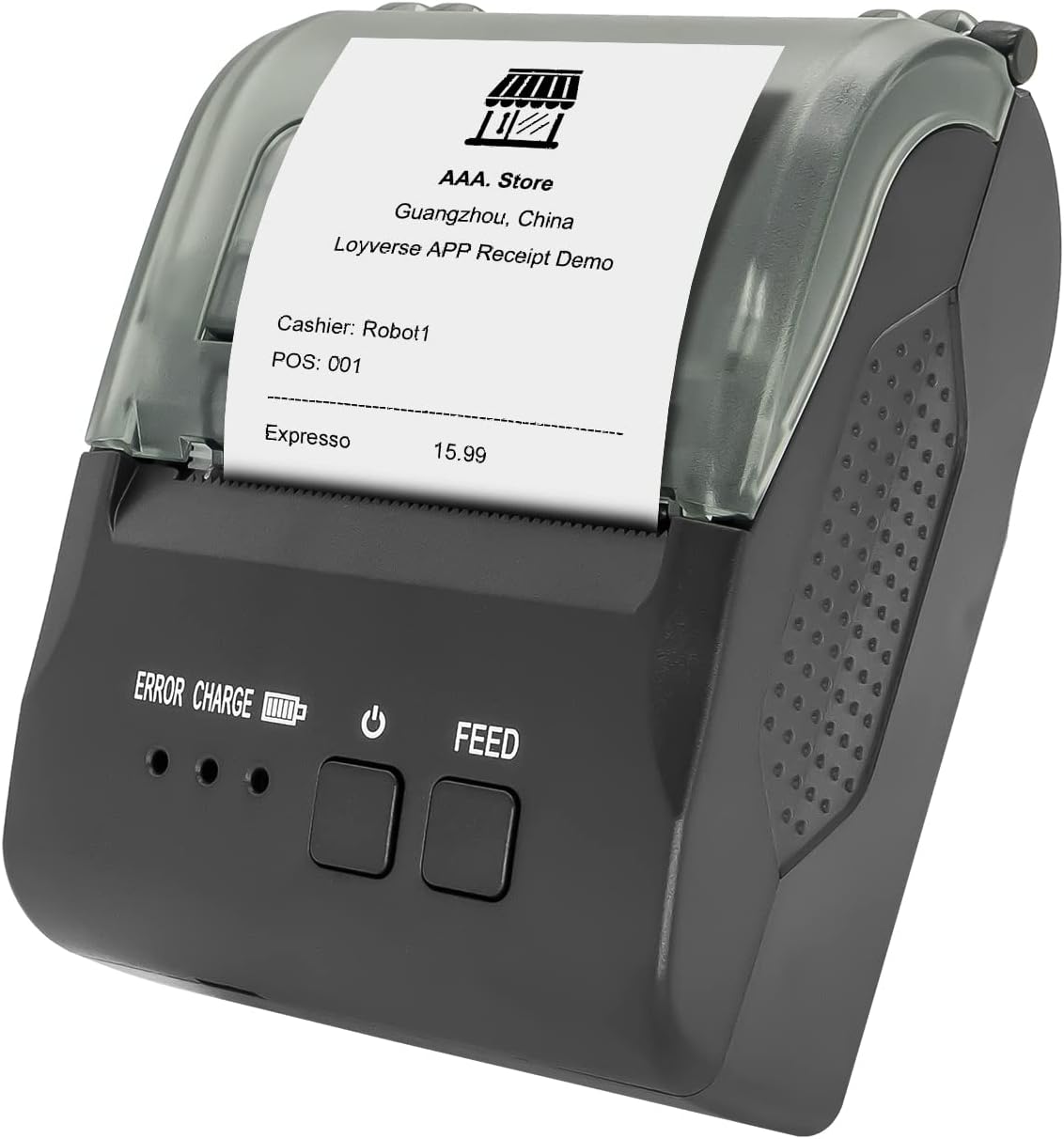 SNADUU Bluetooth Receipt Printer Portable 58mm Thermal Receipt Printer, Wireless POS Printer Supports Android Windows for Bill, Retails, Store Pack of 2