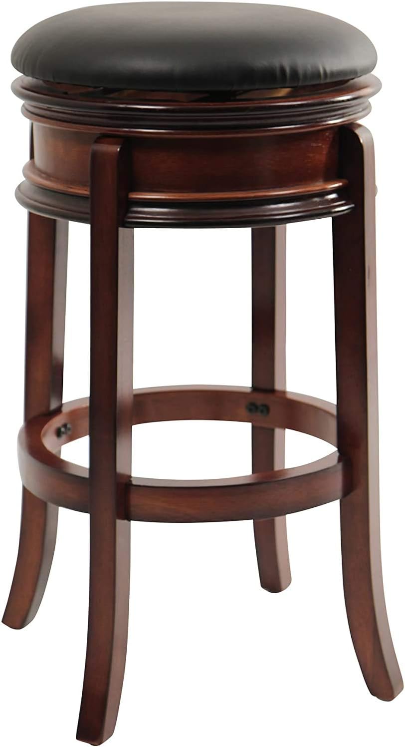 Boraam Magellan Counter Height Swivel Stool, 24-Inch, Brandy Pack of 2