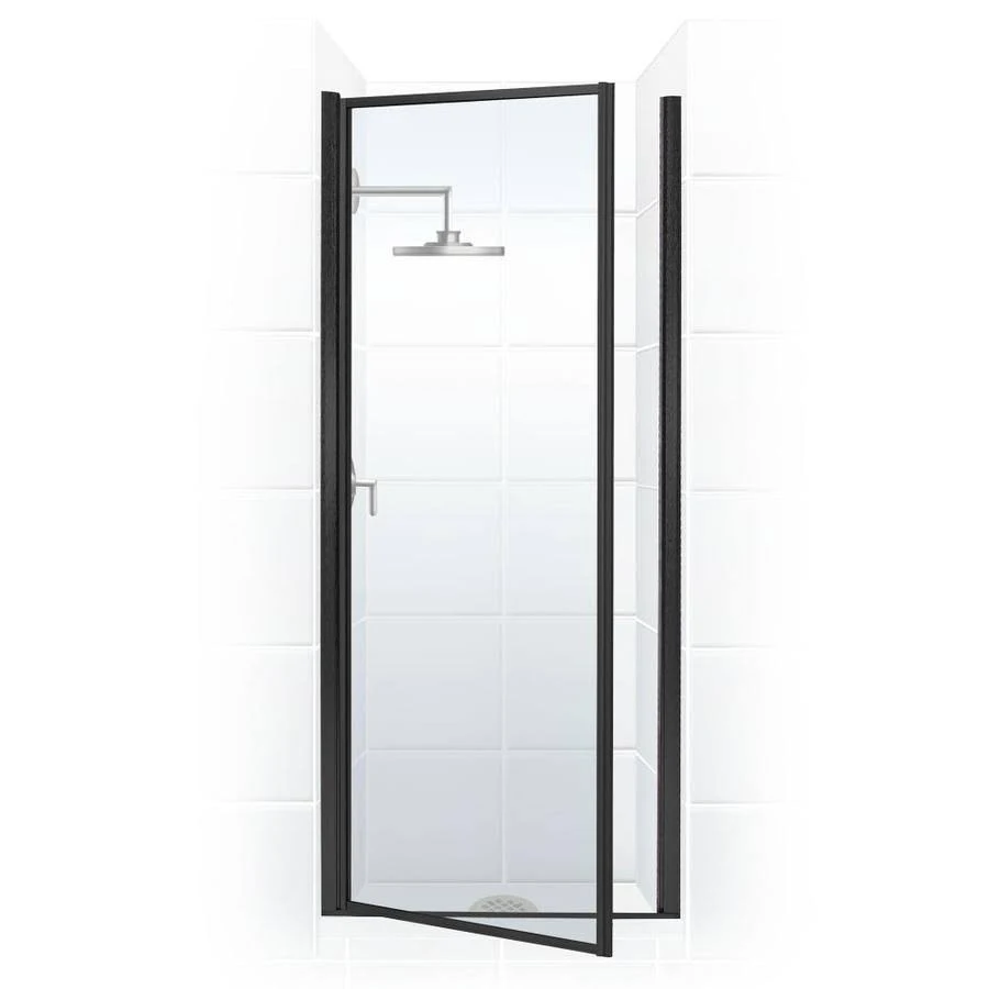 Coastal Shower Doors L32.69-C Legend Series 32x22 x 68x22 Framed Hinge Shower Door W Black Bronze