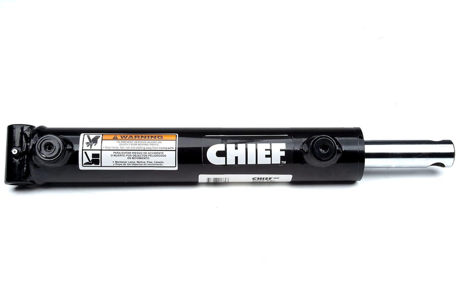 Chief WP Hydraulic Welded Pin-Eye Cylinder - 2 Bore x 8 Stroke Double Acting Hydraulic Cylinder - 3000 PSI - 1.25&rdquo; Rod, 0.75&rdquo; Pin, SAE #8 Port - Extended Length: 24&rdquo; - Universal Hydraulic Cylinder