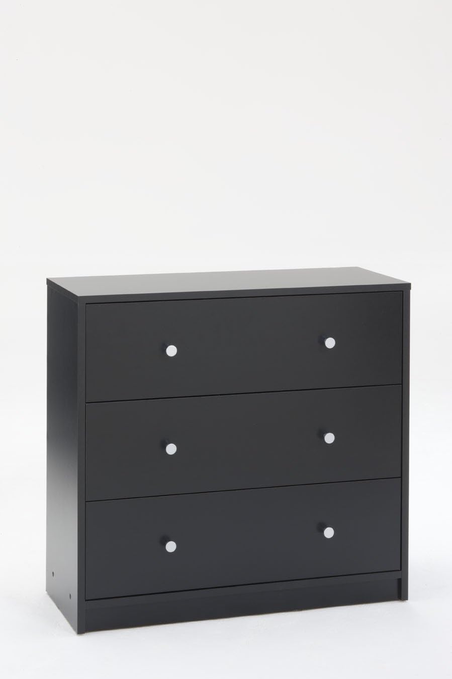 Tvilum Portland 3 Drawer Chest, Black