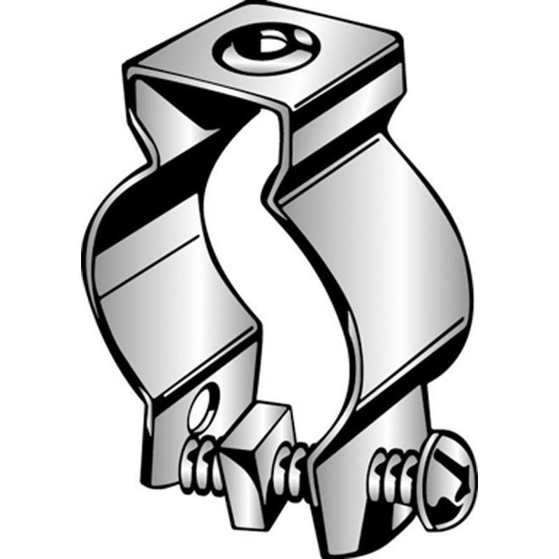 Minerallac 8b 3-1/2 inch Steel Conduit Hanger with Bolt and Nut