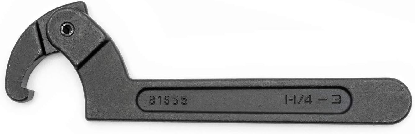 GEARWRENCH Adjustable Hook Black Oxide Spanner Wrench, 2