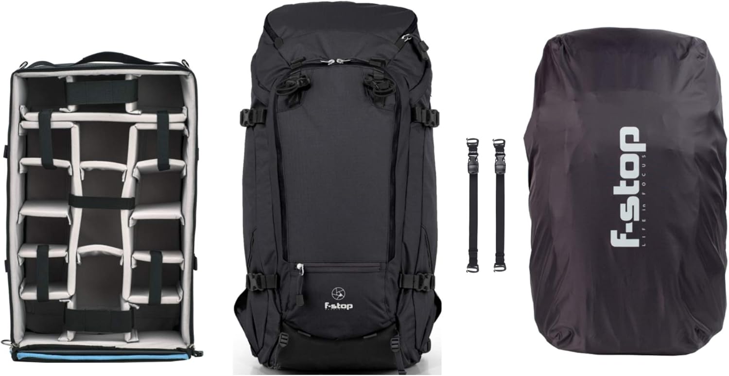 f-stop Sukha 70L – Camera Pack Bundle for Photography, Travel, Gear Protection – Includes Modular Padded Storage Insert