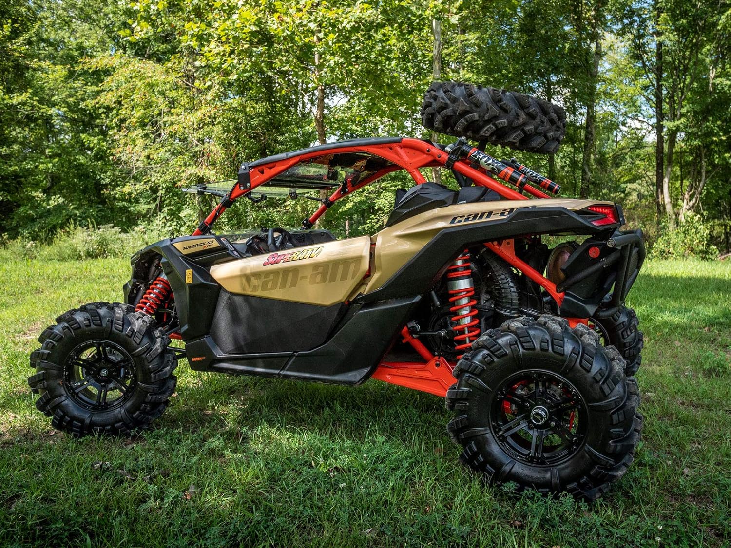 SuperATV Spare Tire Carrier for Can-Am Maverick X3 (See Fitment) | Fits 64