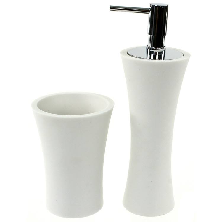 Gedy AU500-02 Aucuba Bathroom Accessory Set, White