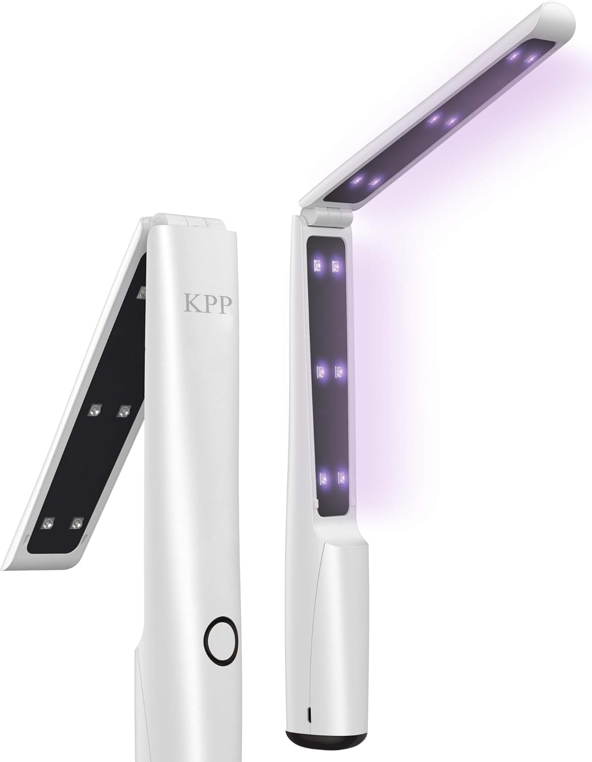 UV Sanitizer Wand, UV Light Sanitizer Wand Portable UV Wand for Home Family Travel, UVC Light Disinfector Chargable KPP Black Pack of 2