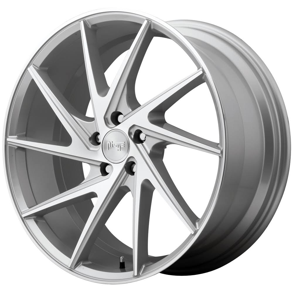 Niche Invert 20x10.5 5x114.3 (5x4.5) Gloss Silver Machined (45 mm)