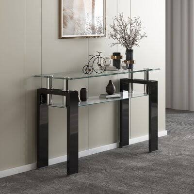 Mildura Console Table Latitude Run Color: Black