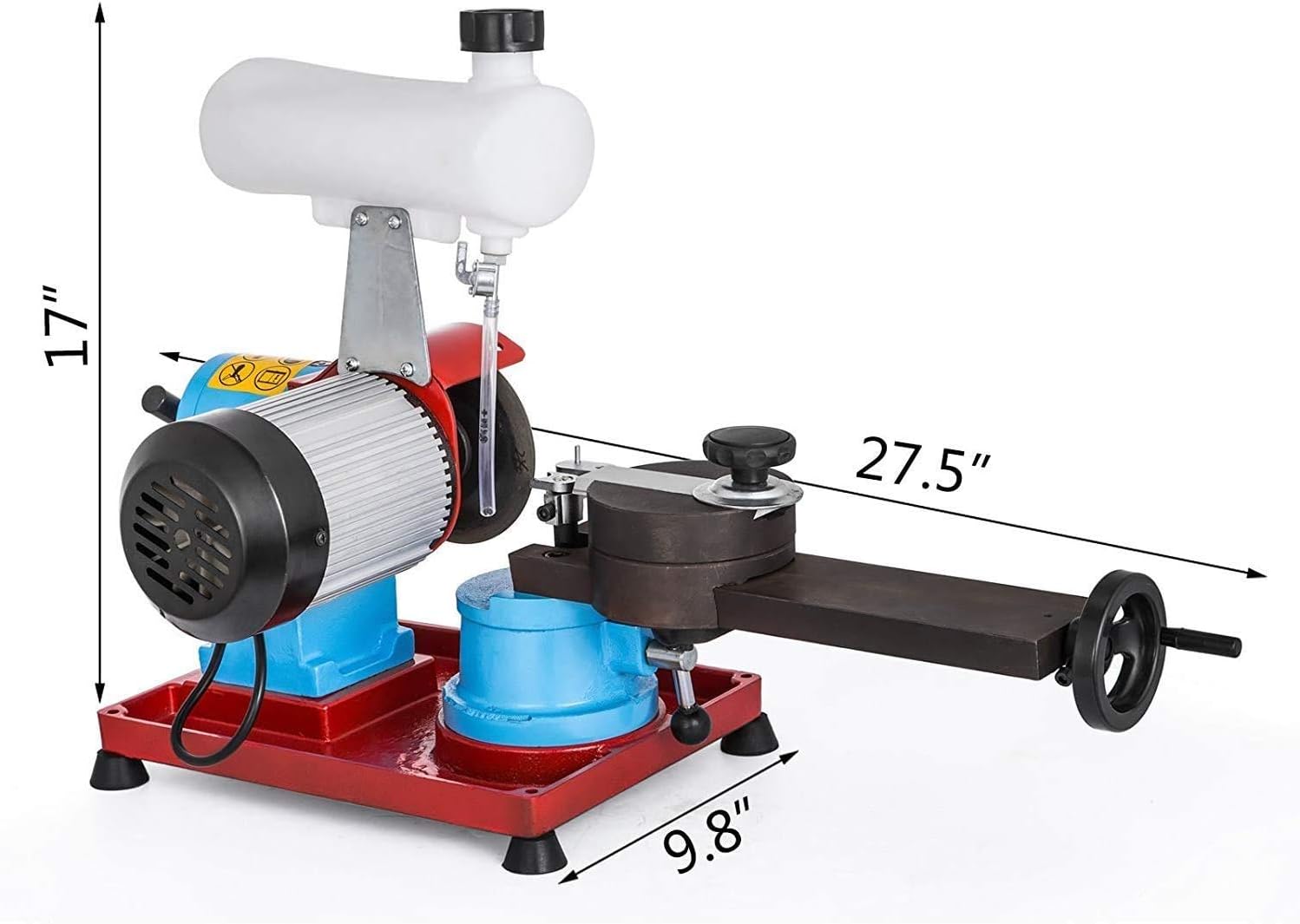 VEVOR Round Circular Saw Blade Grinder Machine 110V 370W Rotary Angle Mill Sharpener 125mm Electric Saw Blade Sharpener Machine for Sharpening Carbide Tipped Saw Blades (W/Water Tank)