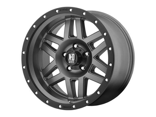 20x22 inch 20x10 Xd128 Machete 8x165.1(8x6.5x22) -24mm Gray/Black Wheel Rim