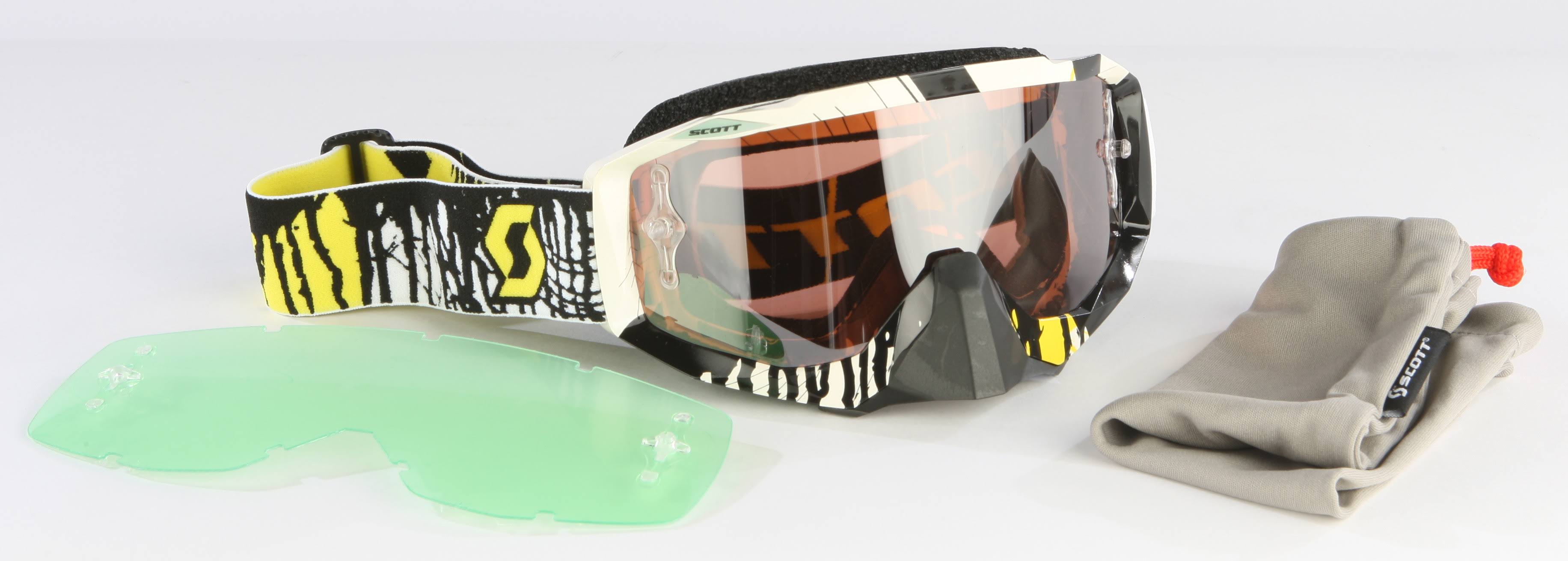 Scott - 217782-3601015 - Hustle Goggle Oil Slick Yellow Black w/Chrome Lens