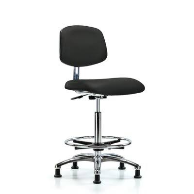 Symple Stuff Iyana Drafting Chair, Black