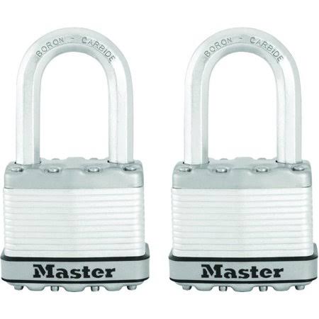 Master Lock M5xtlf Magnum 2 inch Stainless Steel Laminated Padlock Pack of 2