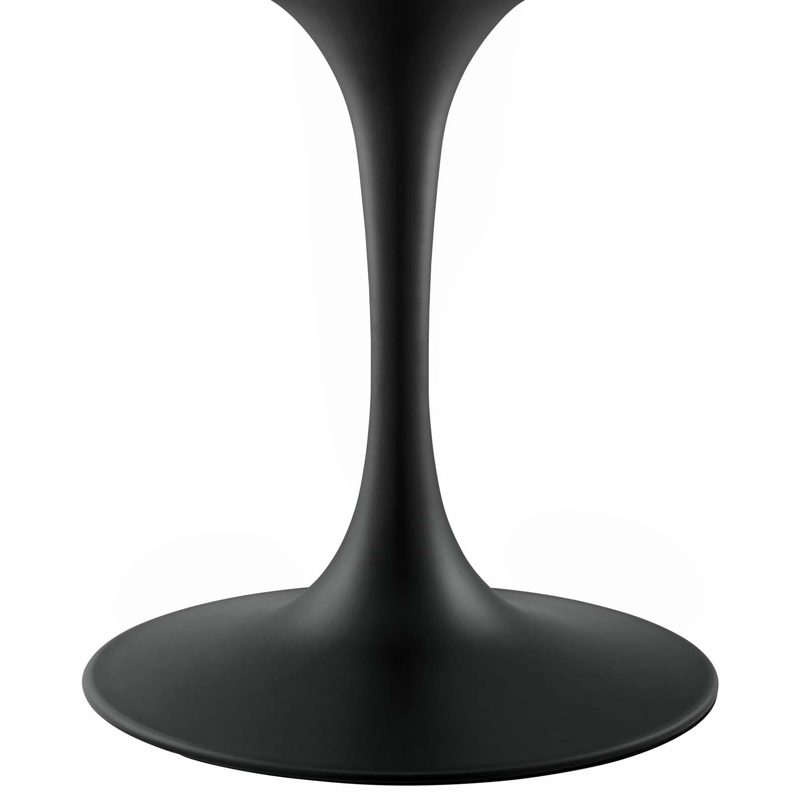 Modway Lippa 60x22 Oval Wood Top Dining Table - Black White
