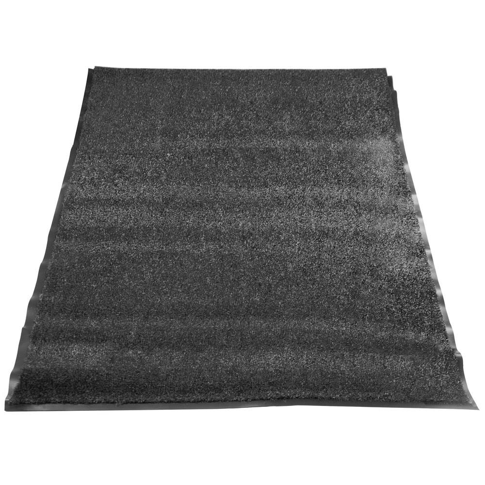 Cactus Mat 1438M-L31 TUF Plush 3& x 10& Olefin Carpet Entrance Floor Mat - Charcoal