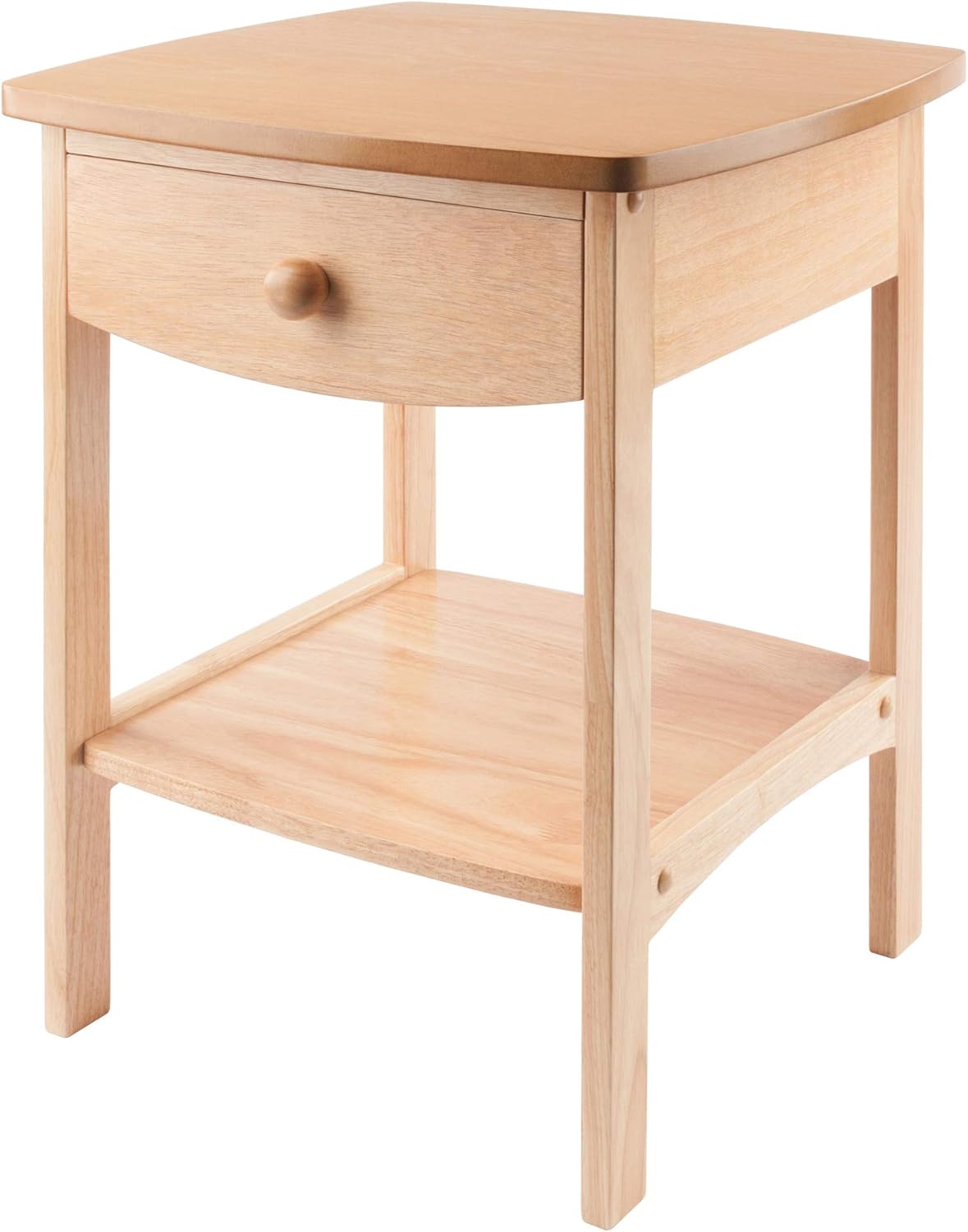 Winsome Wood Claire Accent Table, Natural & Wood Henry Accent Table, Natural