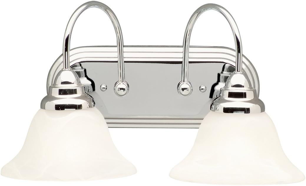 Kichler 5992CH Telford Bath 2-Light, Chrome Pack of 2