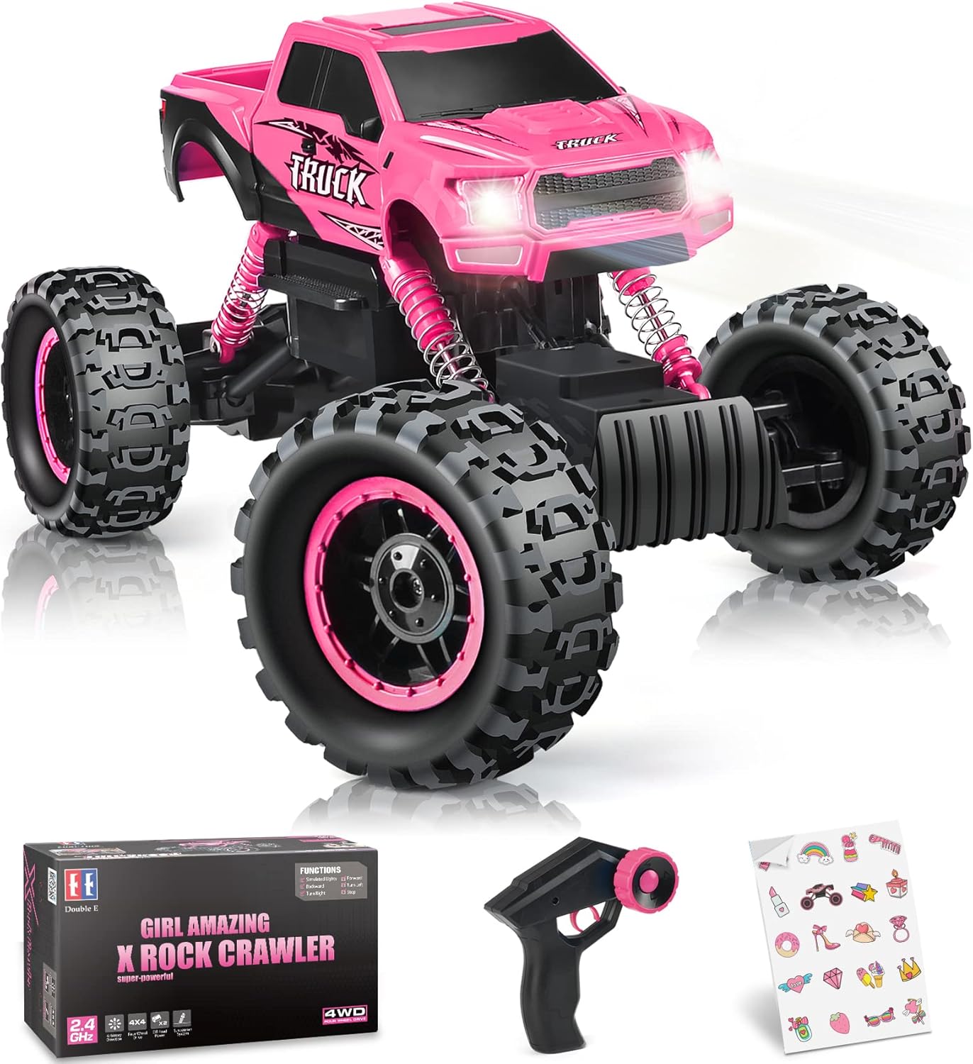 RC Car Newest 1/12 Scale Remote Control Car, 2.4Ghz Off Road RC Trucks with Rechargeable Battery Dual Motors Off Road RC Truck Play Electric Toy Car High Speed Racing Car for All Adults & Kids Pack of 2