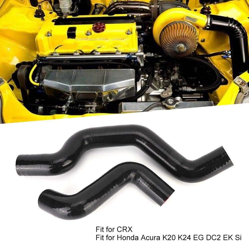 K Swap Radiator Hose, 2pcs Car Radiator K Swap Hose Silicone Fit for Honda Acura K20 K24 EG DC2 EK Si