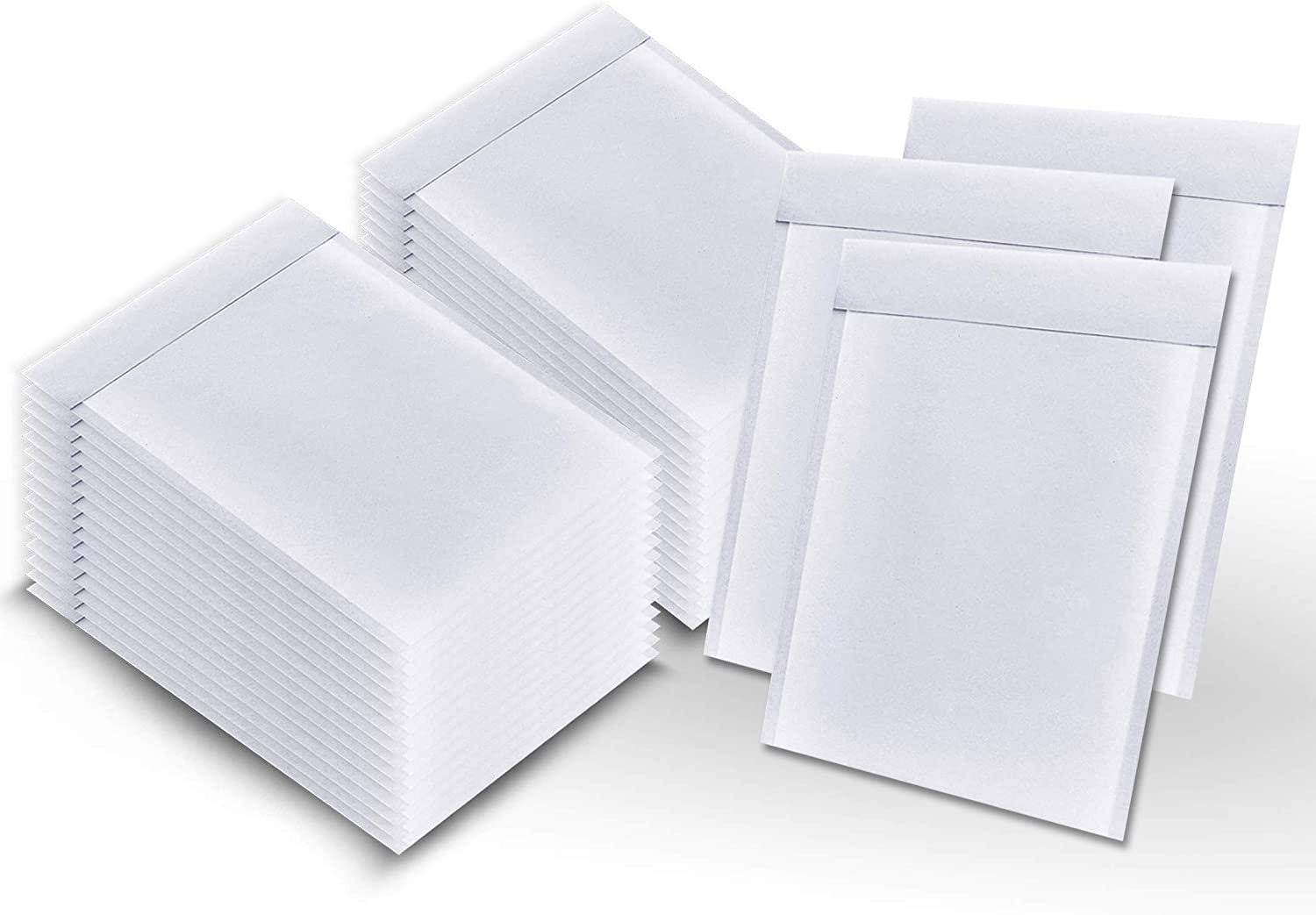 1000 Pack White Kraft Self Seal Bubble Mailers Padded Envelopes 8.5x22 x 13x22