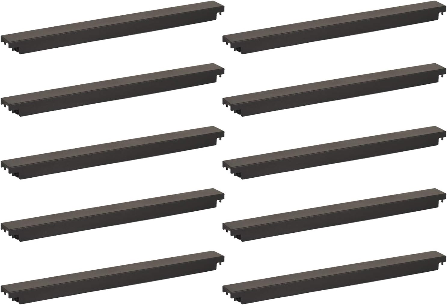 Aeons 1U Horizontal 19-inch Server Rack Mount Cable Management Raceway Duct Panel Cover Metal Black 4-Pack Pack of 2