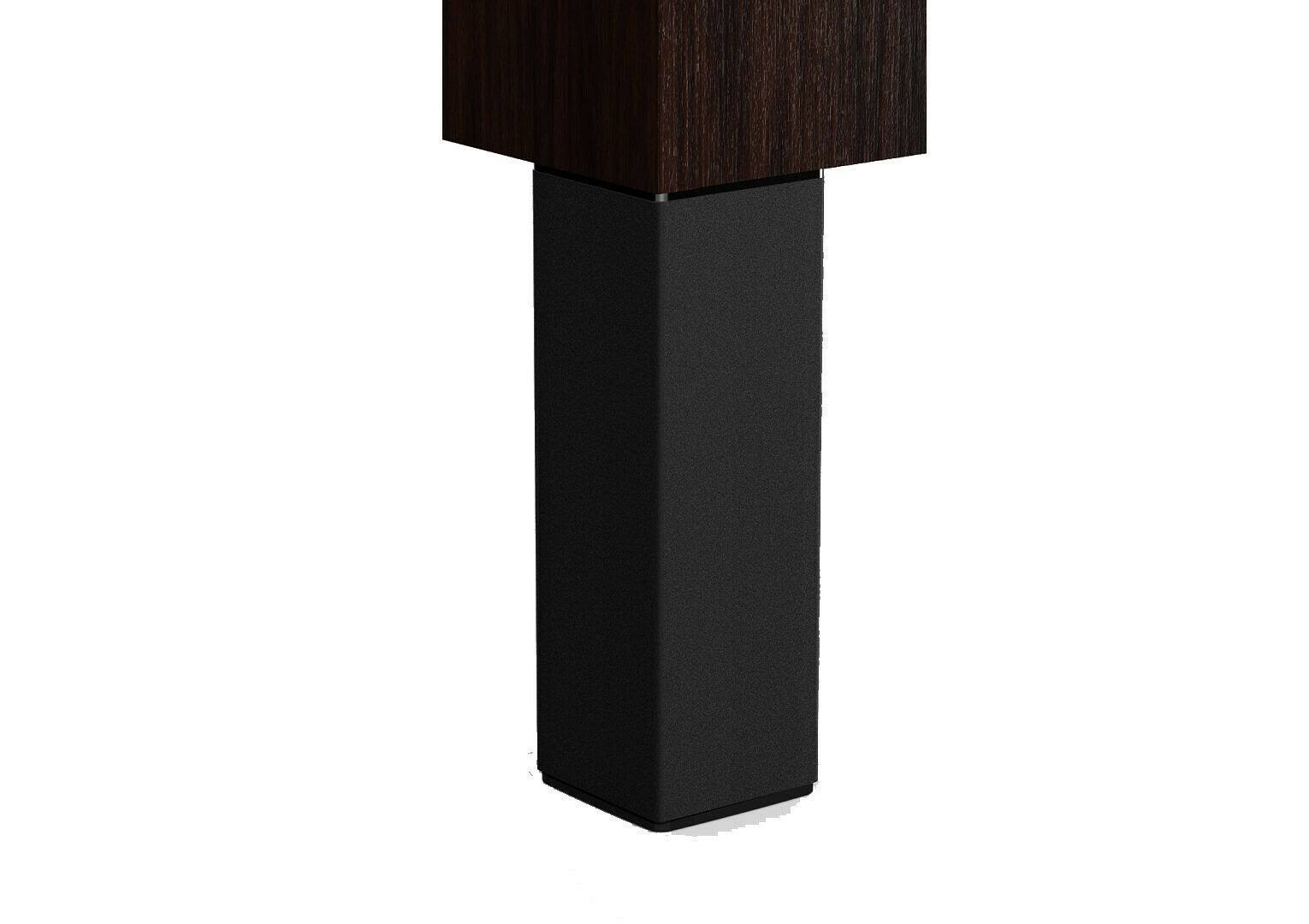 Richelieu 555100 3-15/16x22 Tall Square Metal Furniture Leg - Black