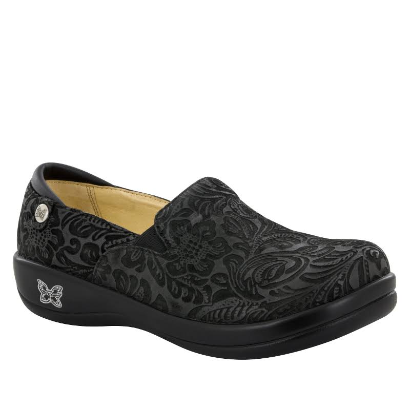 Alegria Keli Black Embossed Paisley