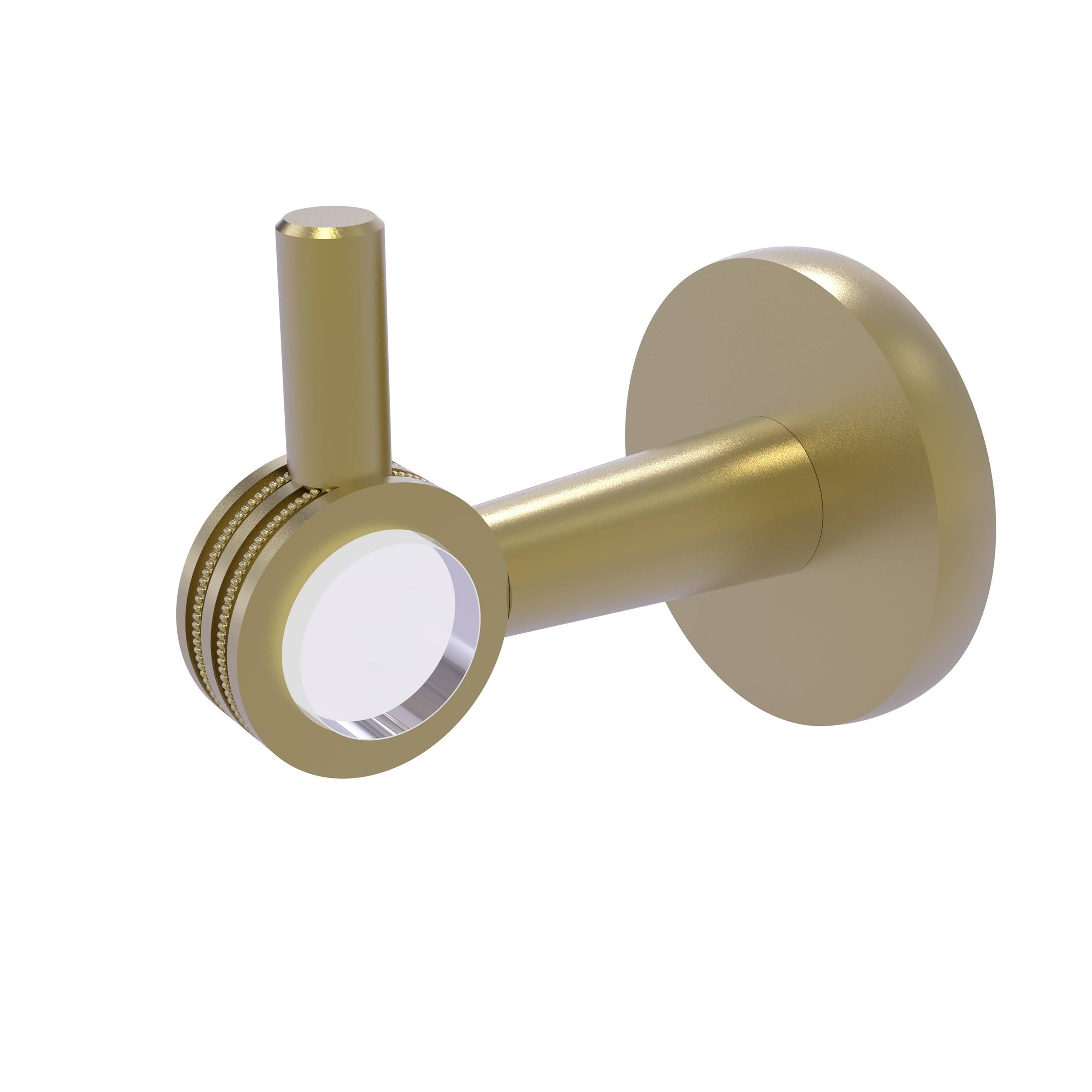 Allied Brass Clearview Collection Robe Hook with Dotted Accents - Matte White