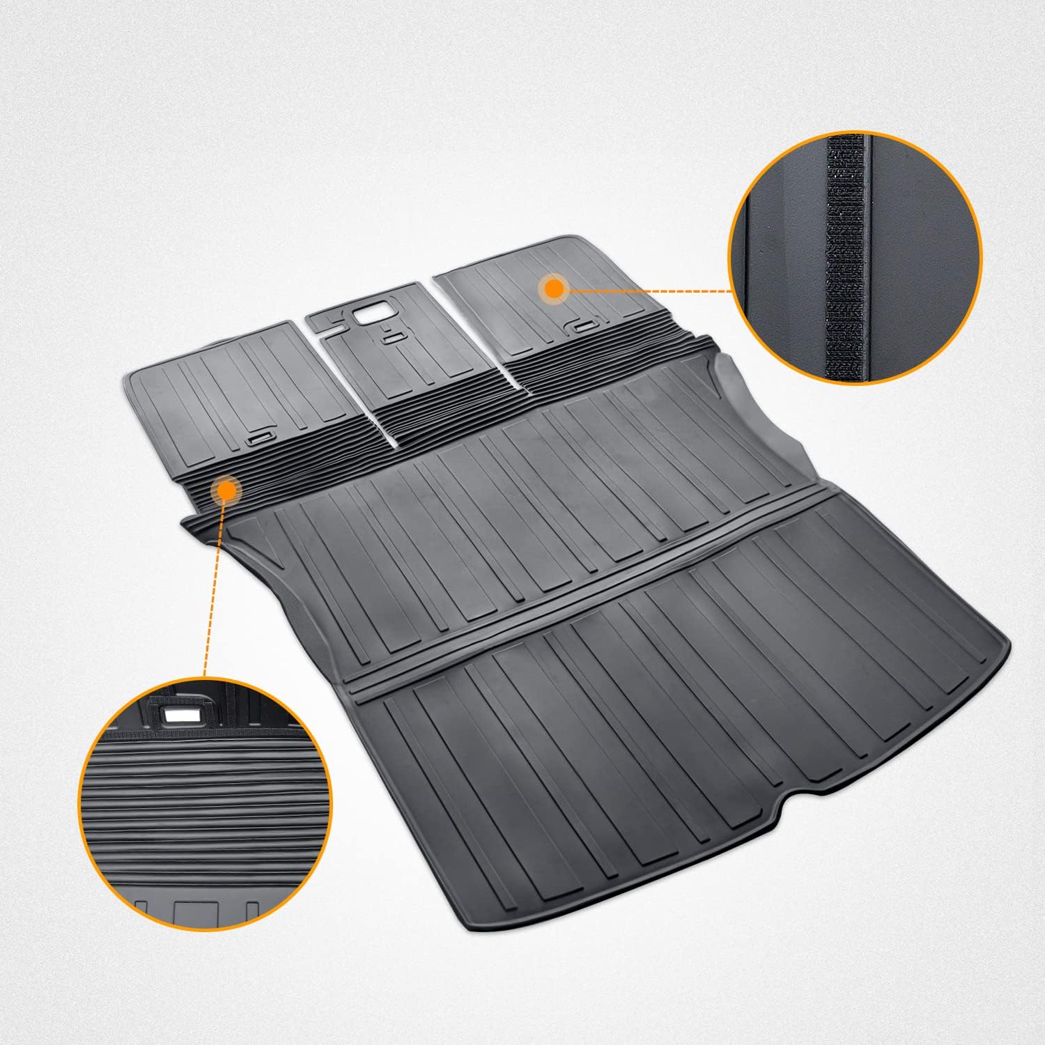 Model Y Trunk Mat Cargo Mat Back Seat Protector Cargo Liner Compatible with Tesla Model Y 5-Seater 2020 2021 2022